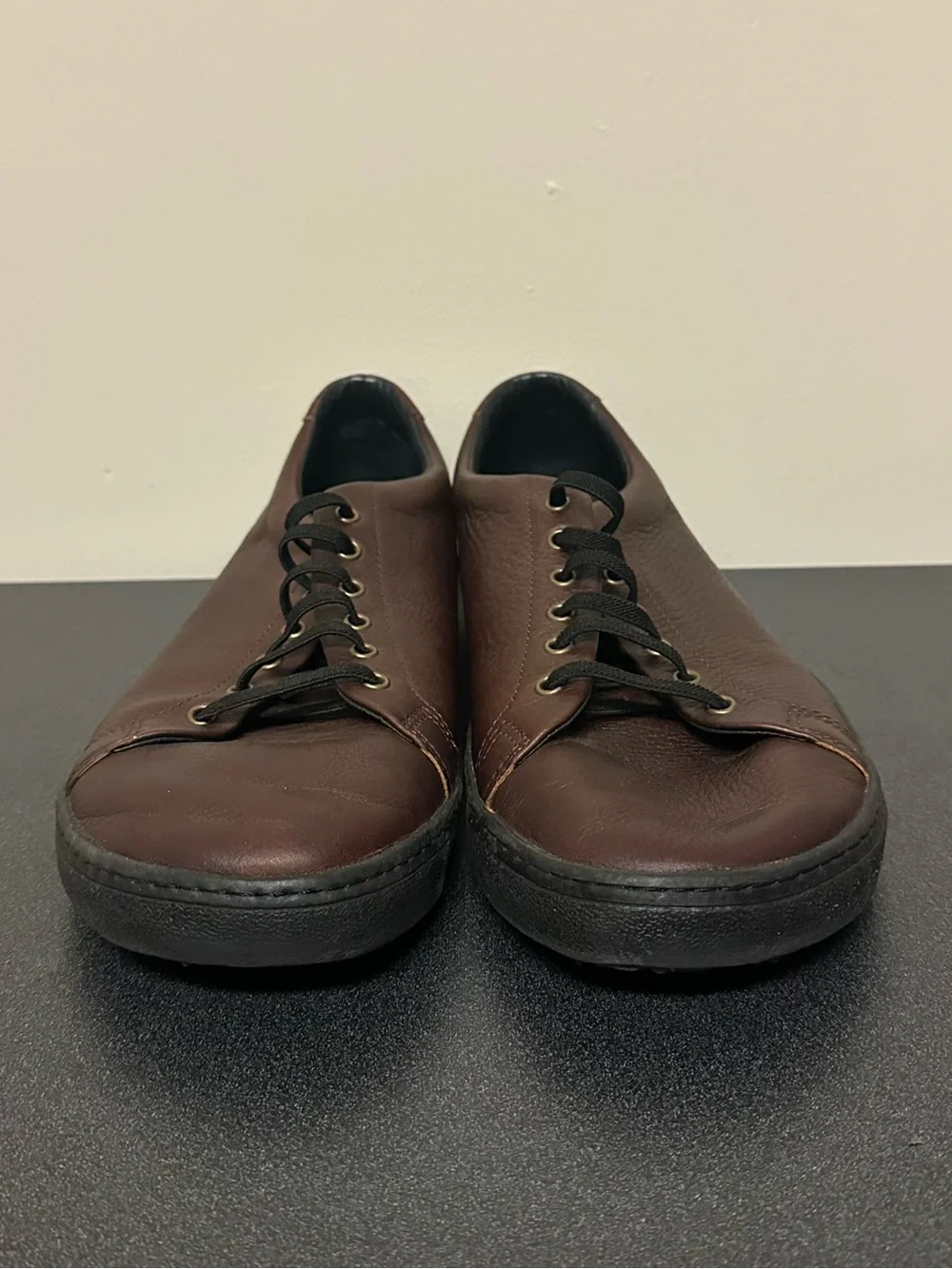 Birchbury Bramford Brown Leather Men's  Sneakers Size 12 Minimalist Shoes